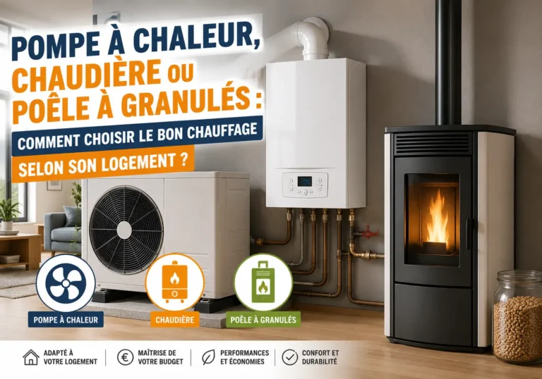 Pompe à chaleur, chaudière ou poêle à granulés : comment choisir le bon chauffage selon son logement ?