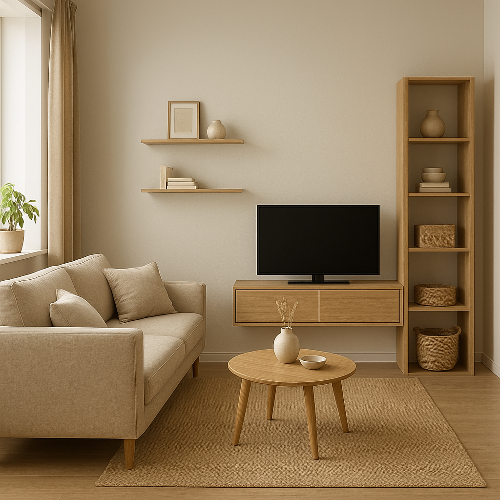 Comment aménager un petit salon sans perdre de place ? 19 Rangements muraux dans un petit salon pour libérer le sol