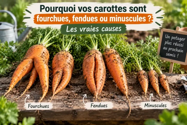 Pourquoi vos carottes sont fourchues, fendues ou minuscules ? Les vraies causes
