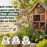 jardin insectes hotel fleurs abeille